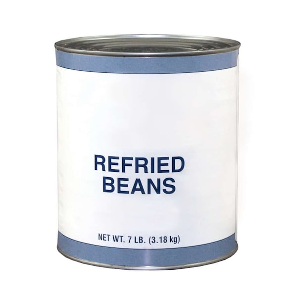 Commodity Canned Fruit & Vegetables Commodity Refried Beans With Lard 10 Can, PK6 03233 Zoro
